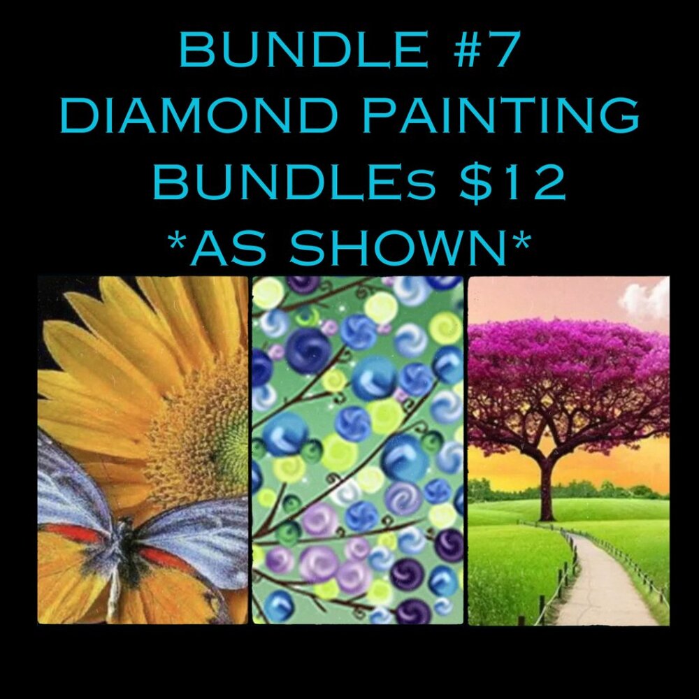 BUNDLE #7 of Diamond Painting - 3 in Bundle